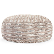 Jaxx Saxx 6 Foot Giant Bean Bag Chair - Luxe Faux Fur, Mountain Fox