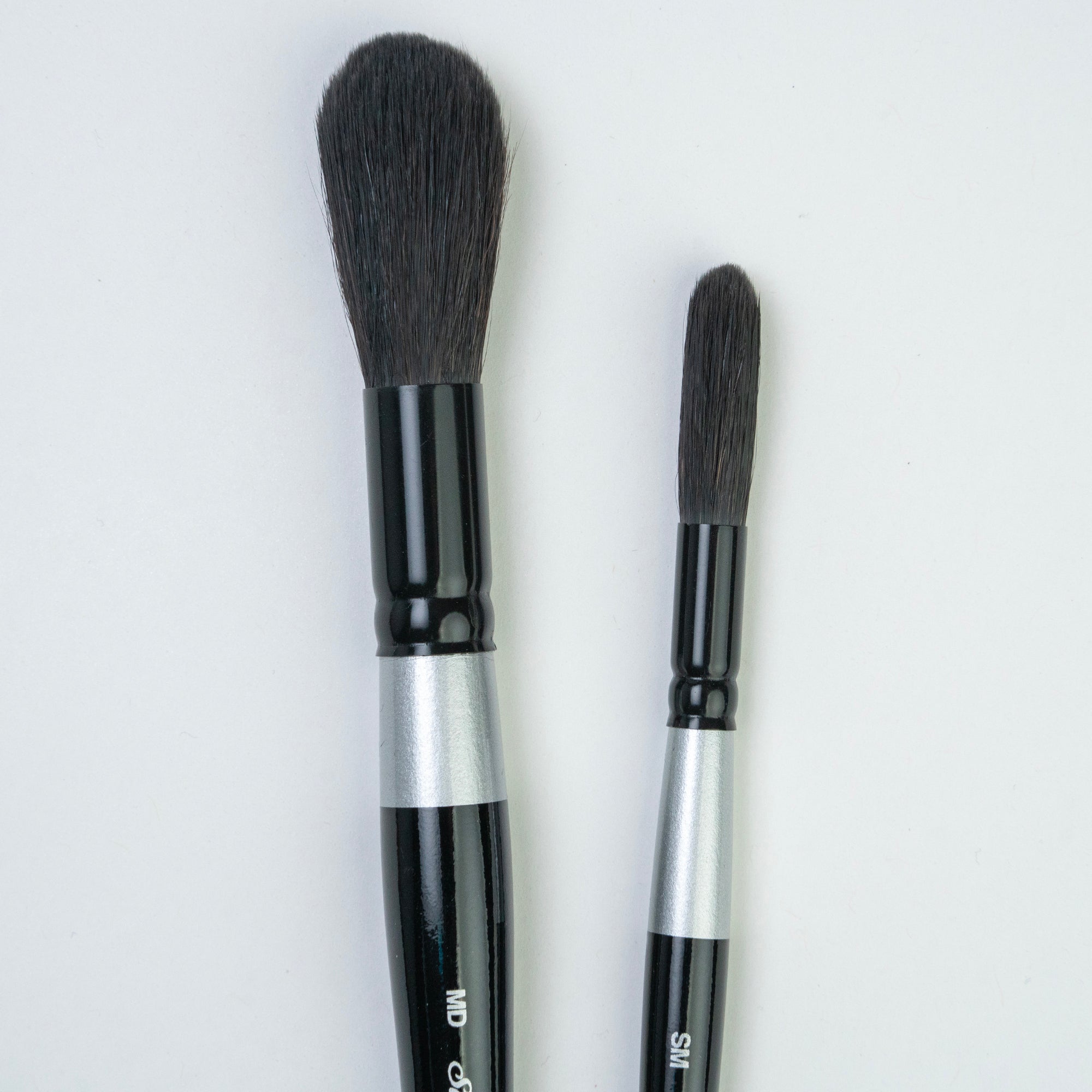 Black Velvet Jumbo Round Brushes, Set of 2