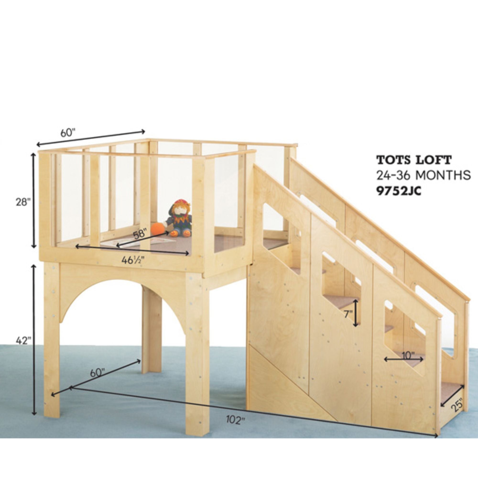 Jonti-Craft® Tots Loft - 24-36 Months
