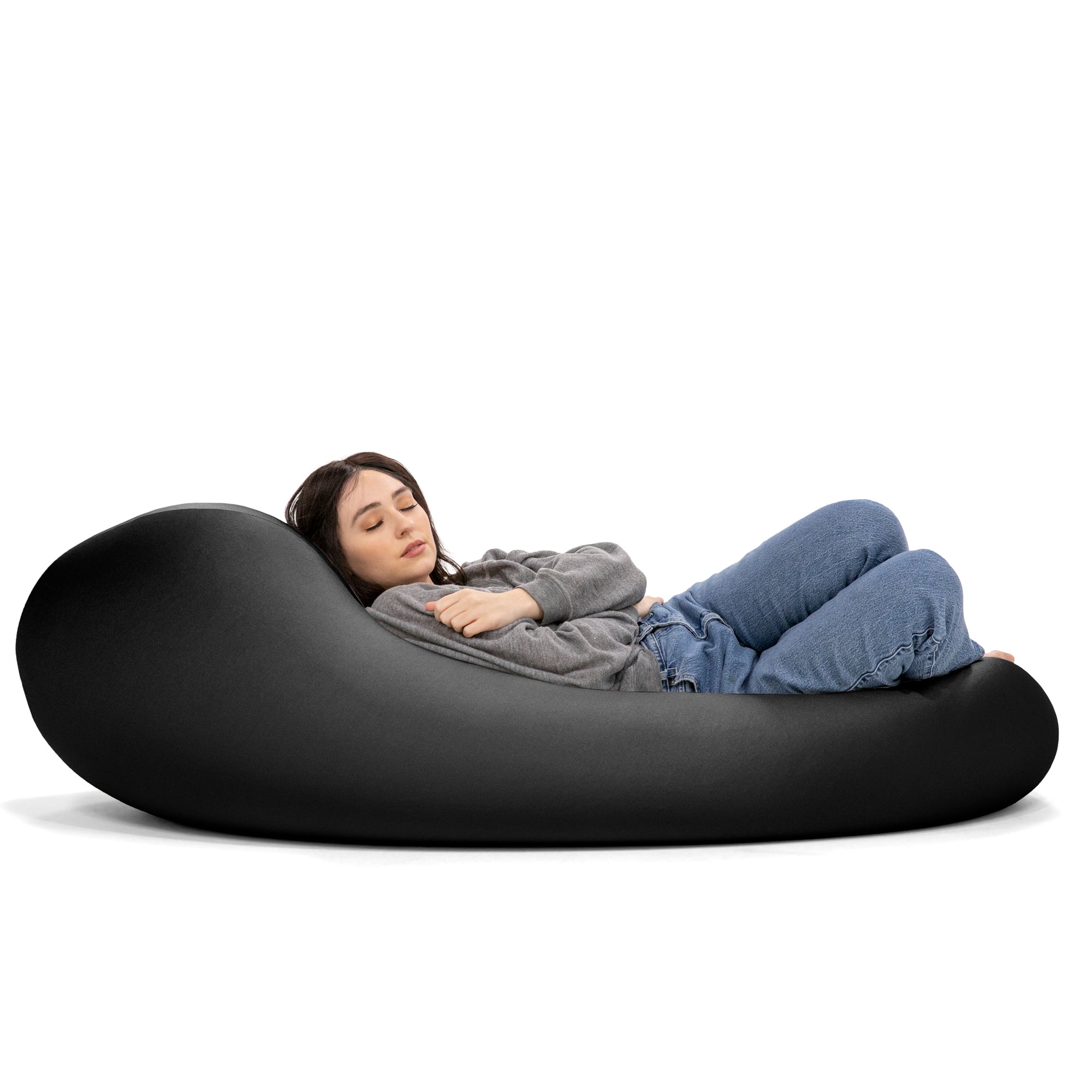 Nimbus Spandex Bean Bag Chair, Large, Black