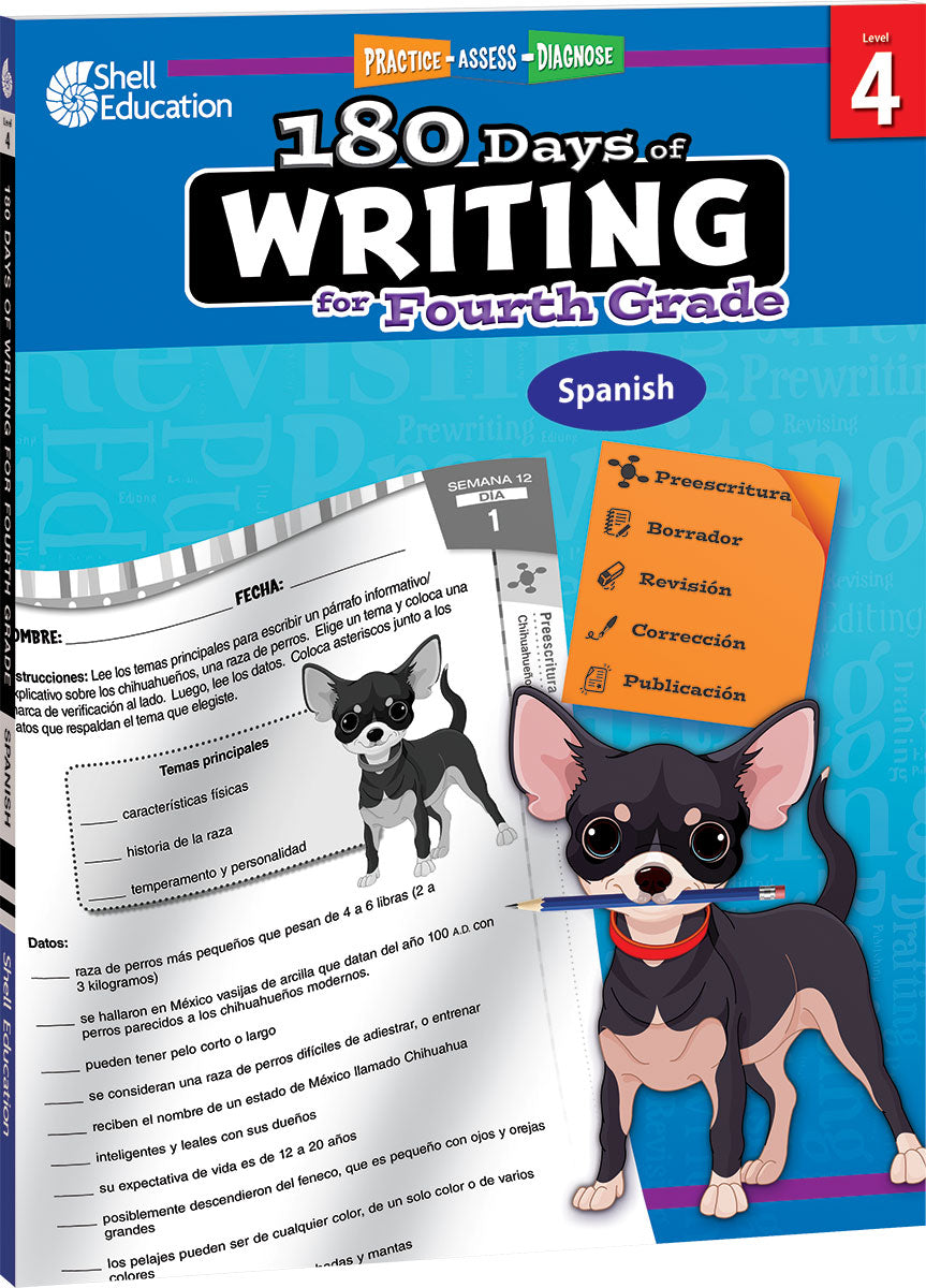 180 Days™: Writing for Fourth Grade, Practice, Assess, Diagnose