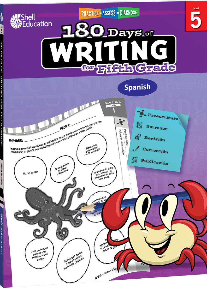 180 Days™: Writing for Fifth Grade, Practice, Assess, Diagnose