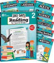 180 Days™ Bundle Grade 2: 8-Book Set, Practice, Assess, Diagnose