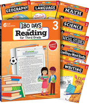 180 Days™ Bundle Grade 3: 8-Book Set, Practice, Assess, Diagnose