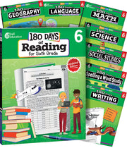 180 Days™ Bundle Grade 6: 8-Book Set, Practice, Assess, Diagnose