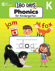 180 Days™: Phonics for Kindergarten, Practice, Assess, Diagnose