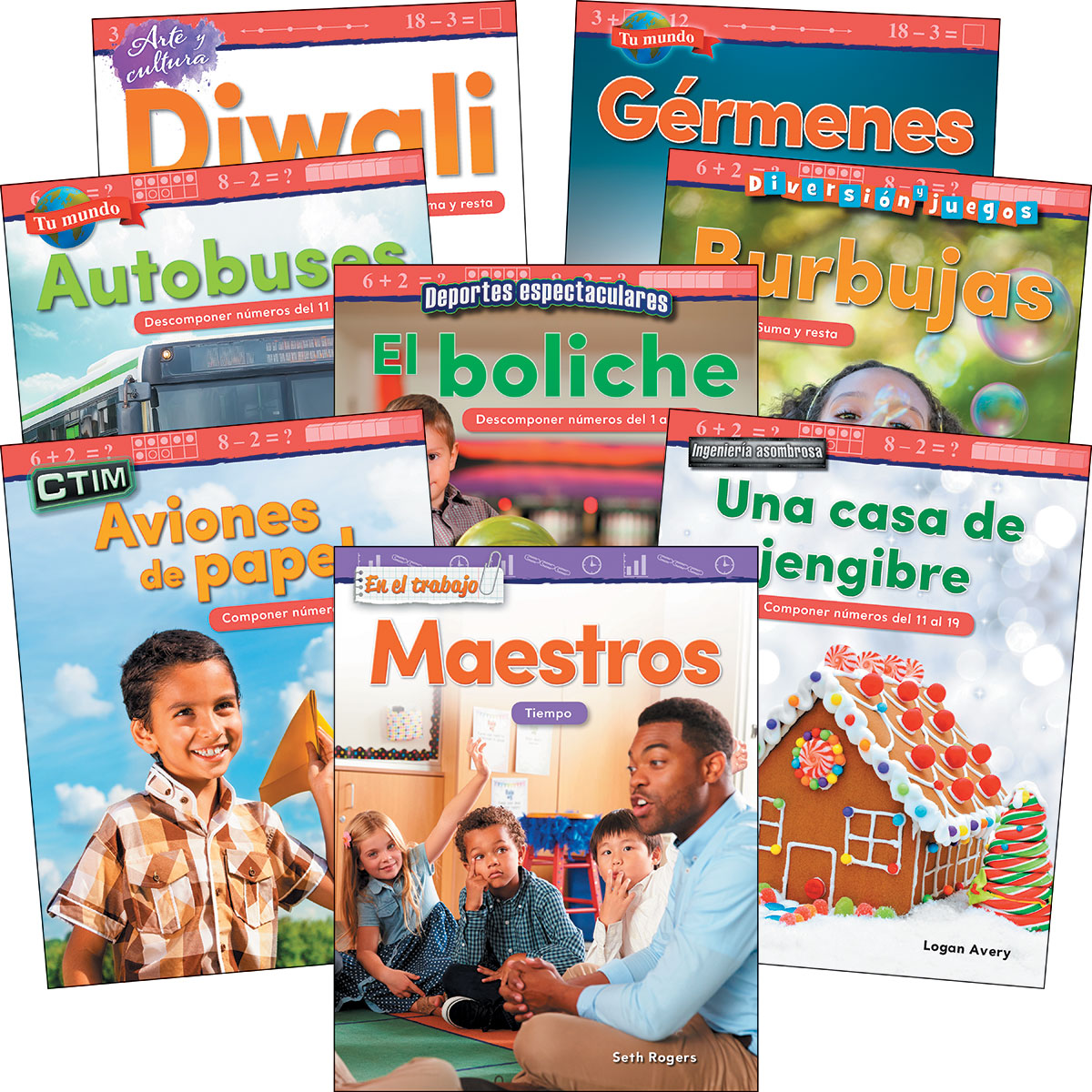 Number Sense & Operations Grades K-1 Spanish: 8-Book Set