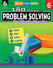 180 Days™: Problem Solving for Sixth Grade, Practice, Assess, Diagnose