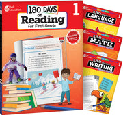 180 Days™: Reading, Math, Writing, & Language for Grade 1: 4-Book Set, Practice, Assess, Diagnose
