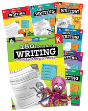 180 Days™: Writing for K-6, 7-Book Set, Practice, Assess, Diagnose