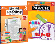 180 Days™: Reading & Math Grade 3: 2-Book Set, Practice, Assess, Diagnose