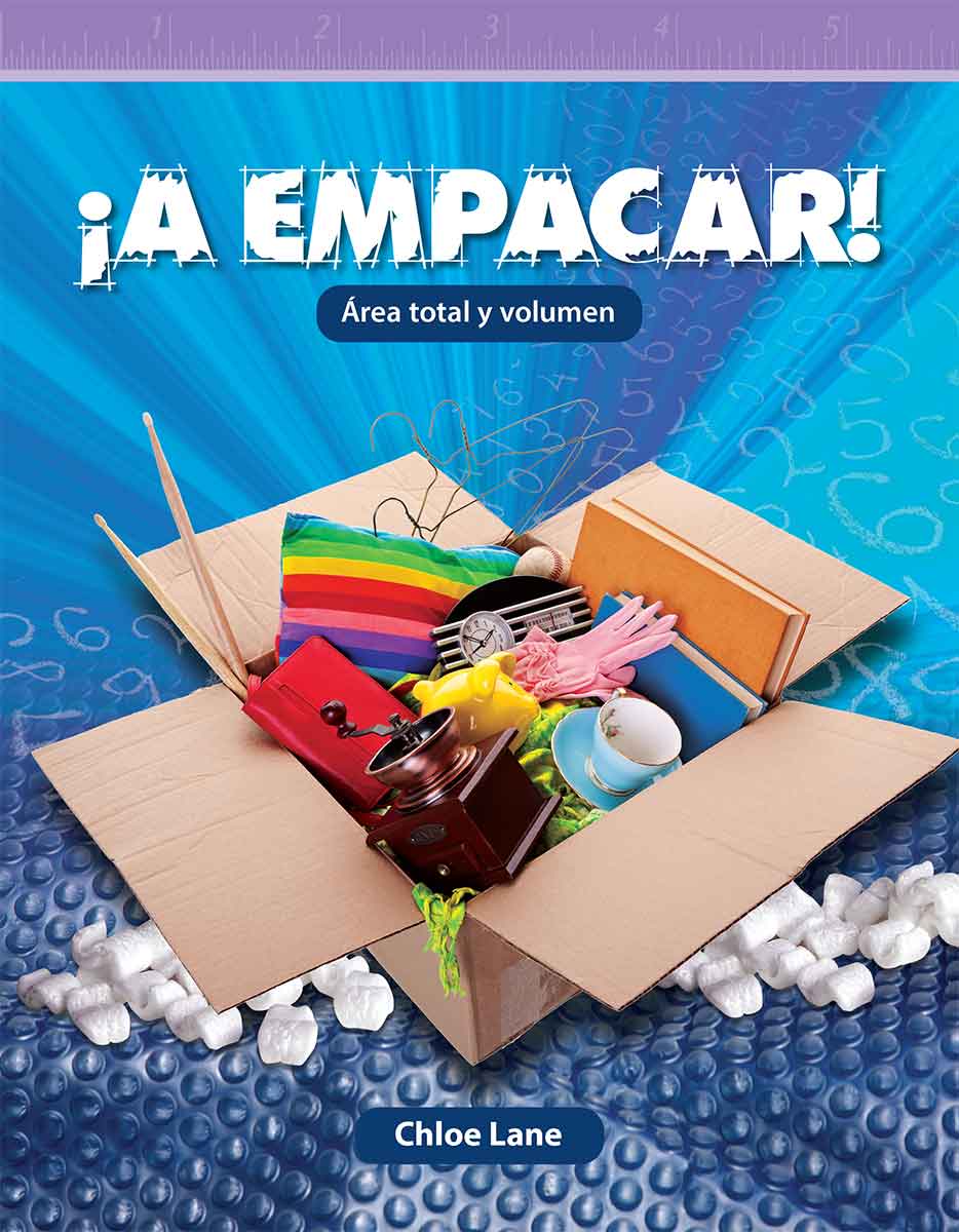 ¡A empacar!, Área total y volumen