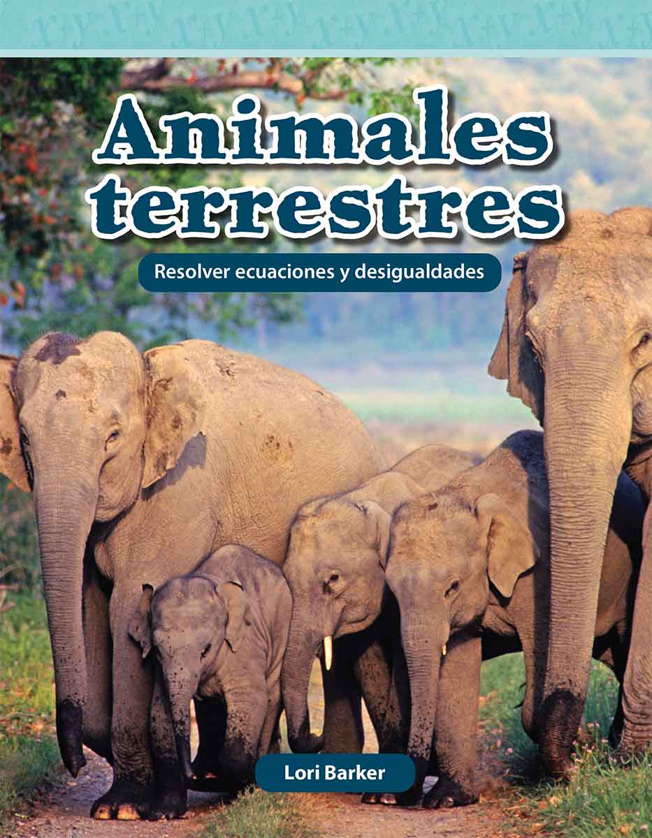 Animales terrestres, Resolver ecuaciones y desigualdades