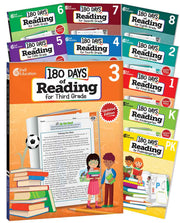 180 Days™: Reading 2nd Ed Complete 10-Book Set, Practice, Assess, Diagnose