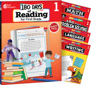 180 Days™: Reading, Math, Language, Writing, & Problem Solving for Grade 1:  5-Book Set, Practice, Assess, Diagnose