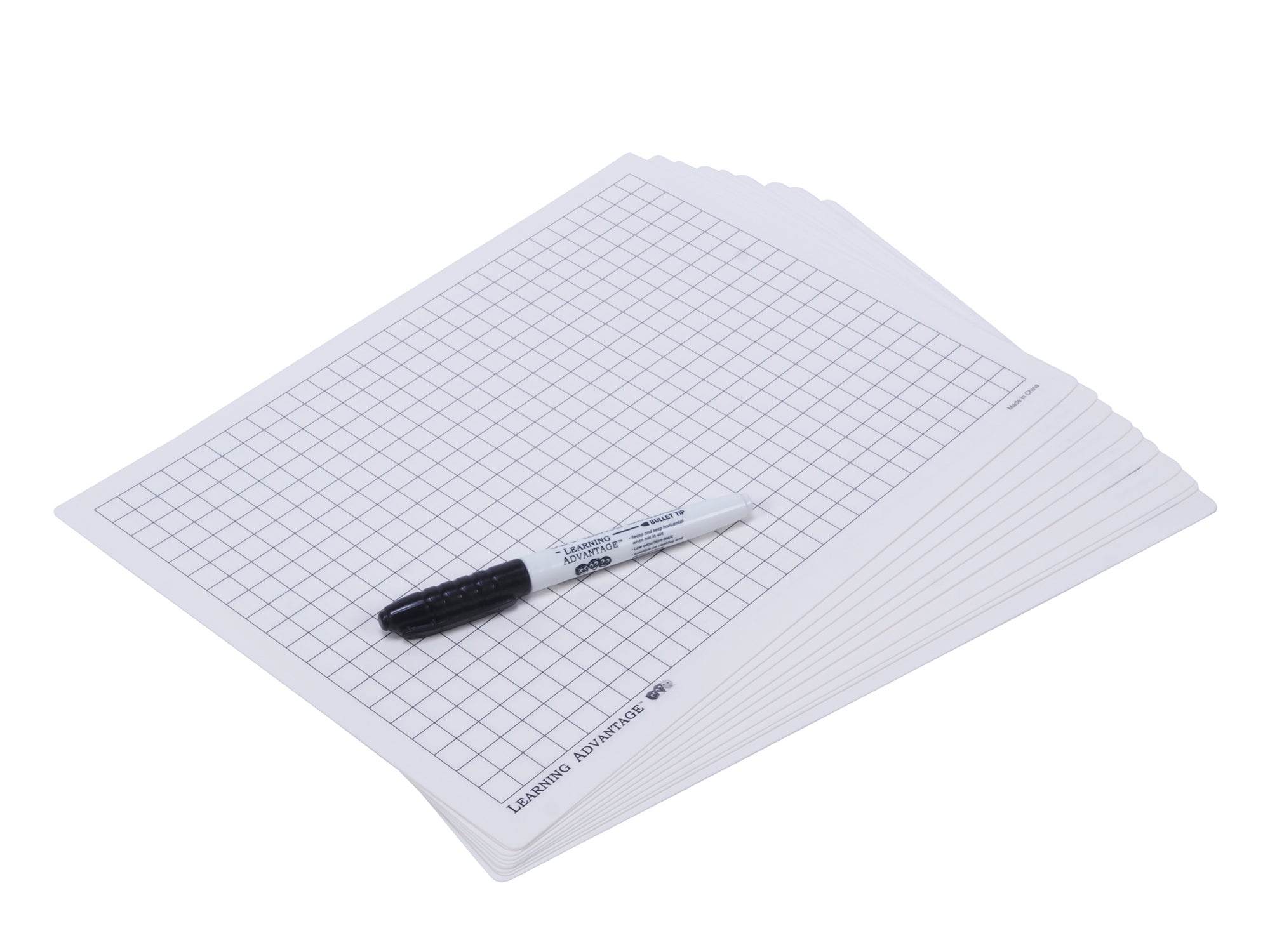 Dry Erase Boards - Centimeter Grid - Set of 10