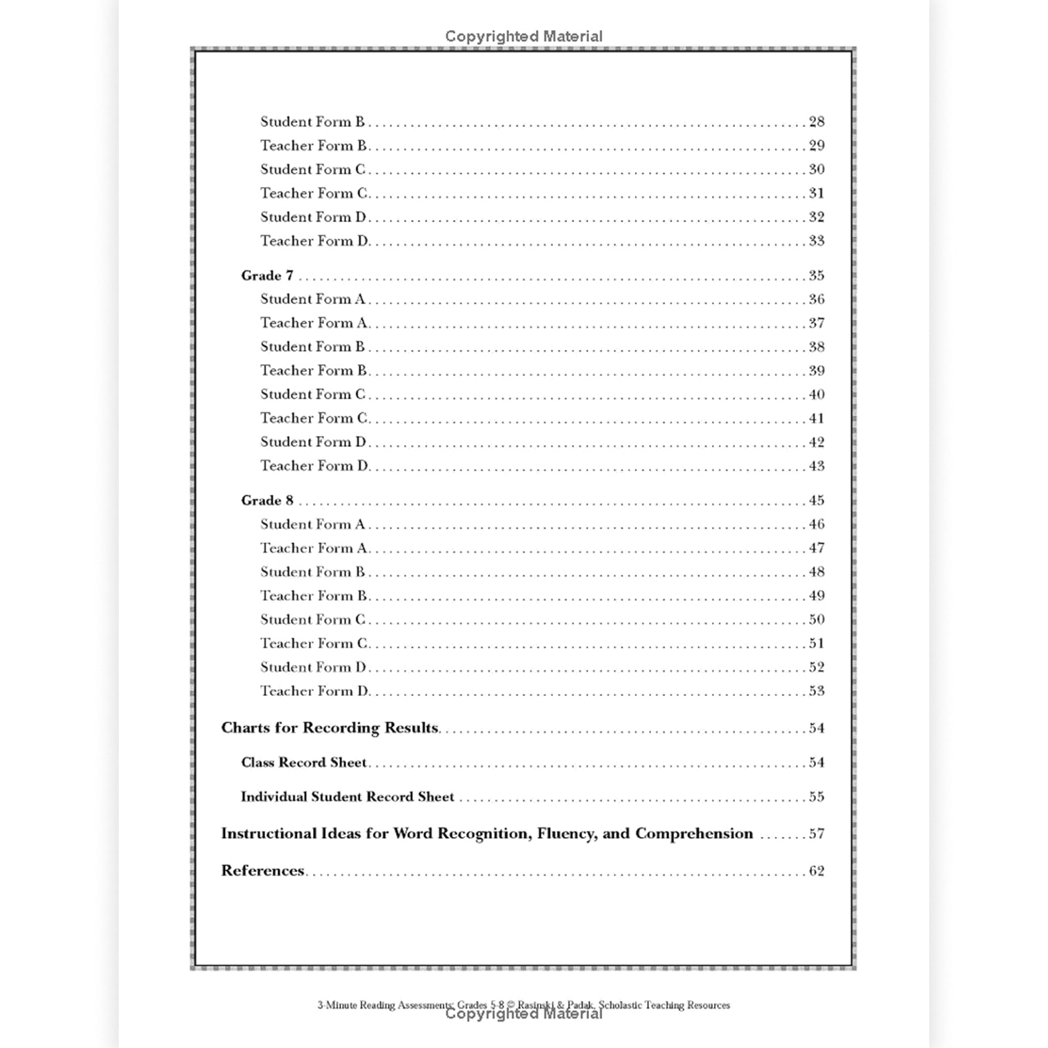3-Minute Reading Assessments: Word Recognition, Fluency, and Comprehension: Grades 5-8