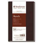 SKETCH BOOK 5.5X8.5 BROWN HARDBOUND