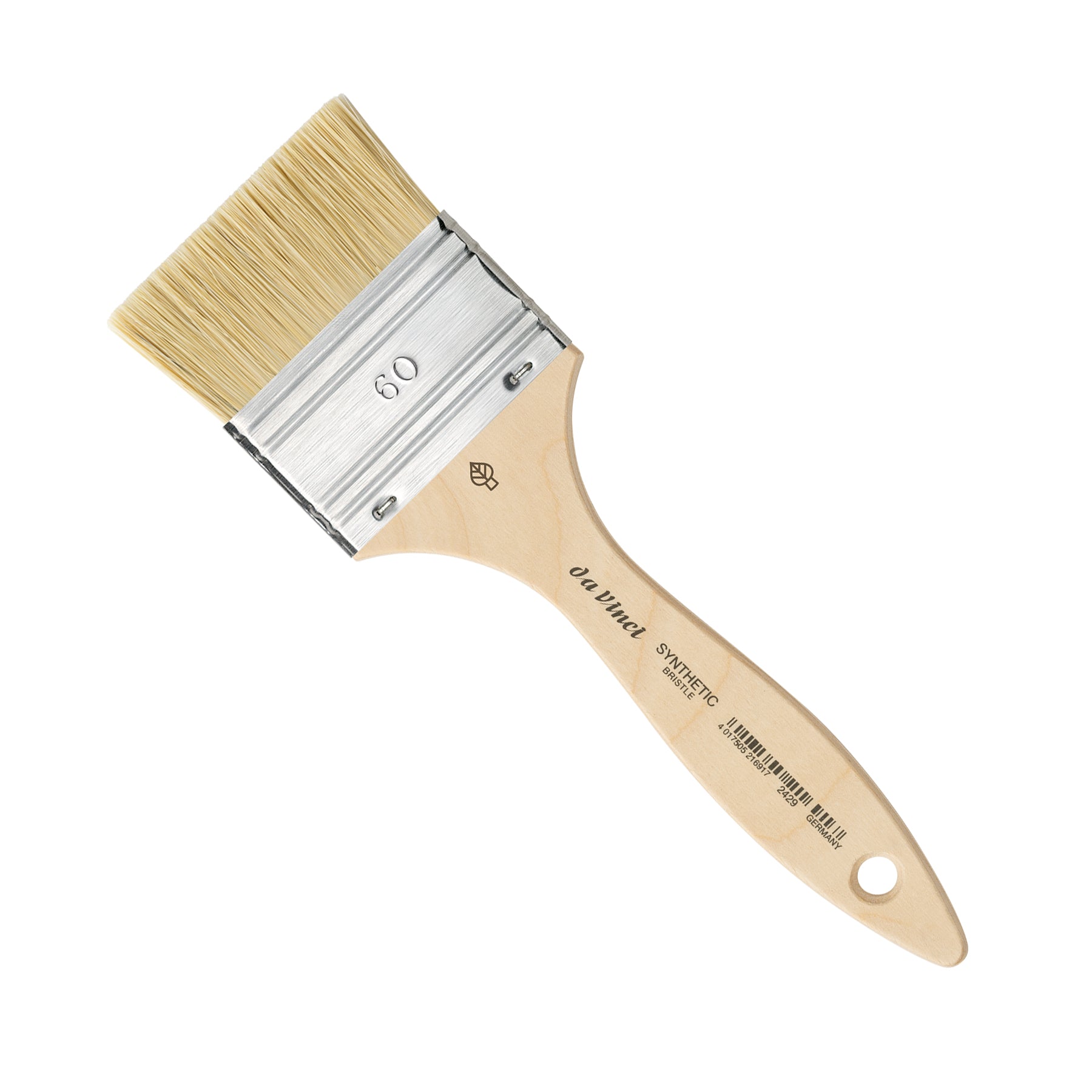 SYNTHETIC Mottler Brush, Natural Hog, Acrylic & Oil, Flat, Series 2429, Size 60