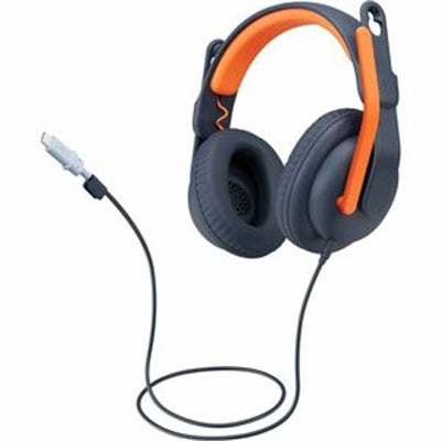 Logitech Zone Learn Wired Headset with Microphone for Learners, Comfortable and Adjustable Fit for Kids, USB C
