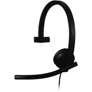 Logitech H570e USB Wired Mono Headset, USB-A, Noise-Canceling Mics, Inline Controls, Certified for Microsoft Teams, Black