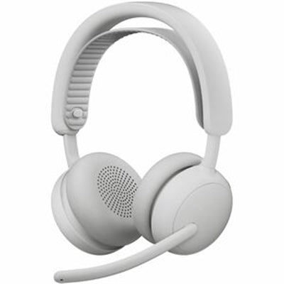 Logitech Zone Wireless 2 ES - Noise-Canceling Wireless Headset with Adaptive Hybrid ANC, Bluetooth, Off-White