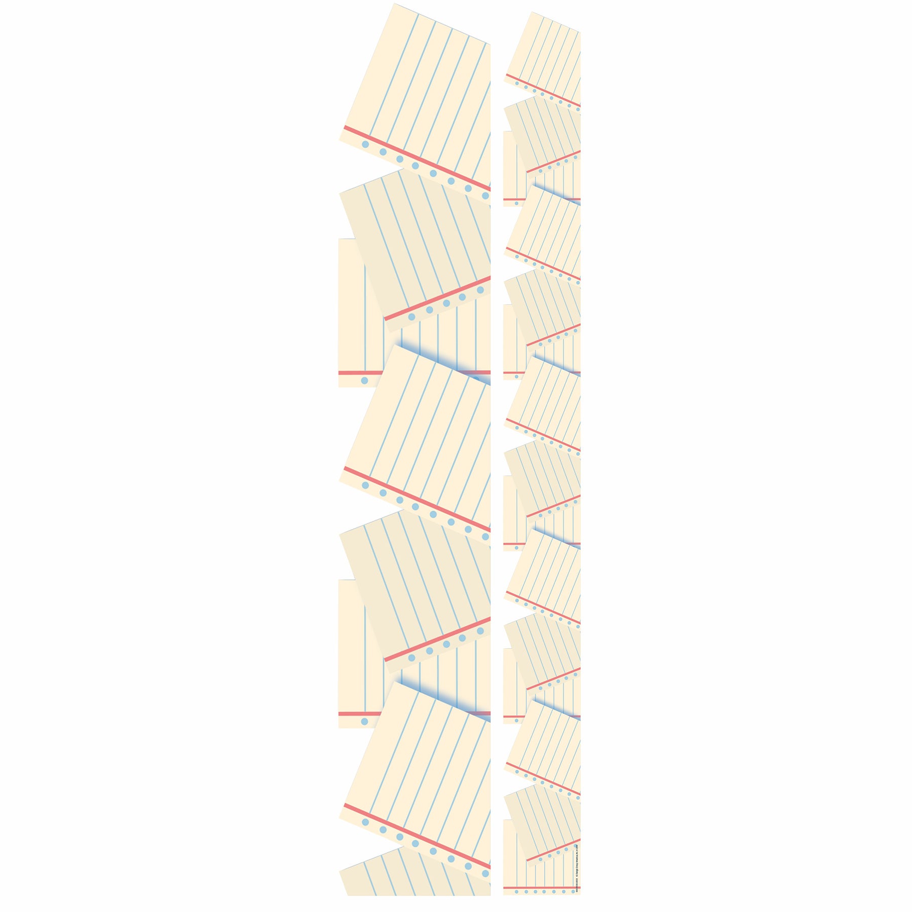 Notebook Paper Extra Wide Deco Trim, 37 Feet Per Pack, 3 Packs