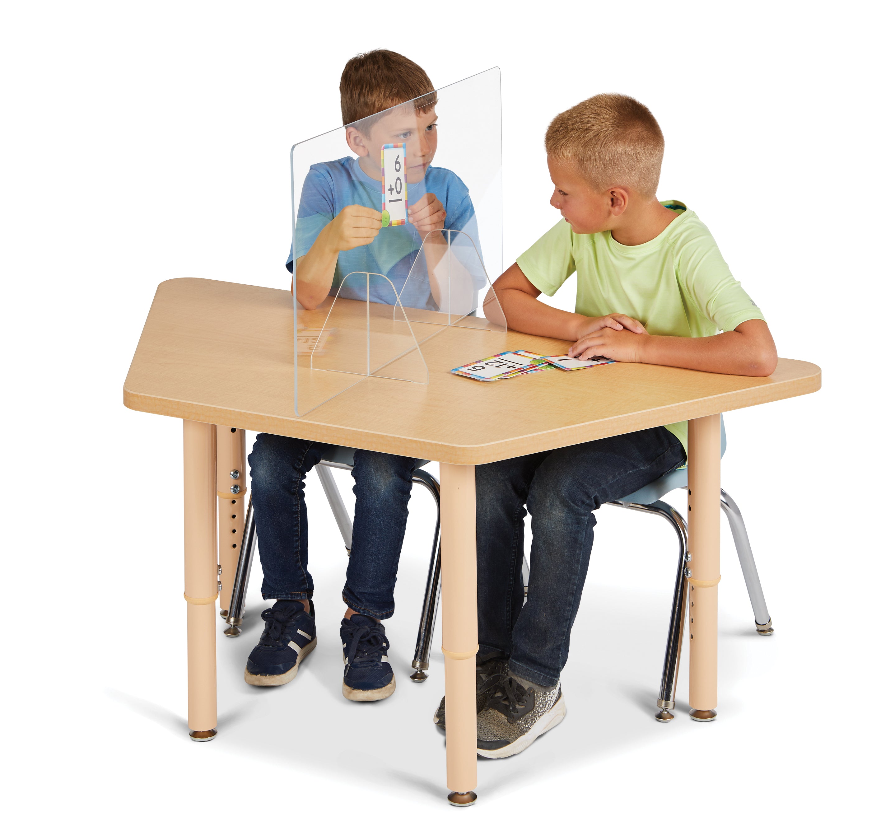 Jonti-Craft® Purpose+ Trapezoid Table - 21" x 45"