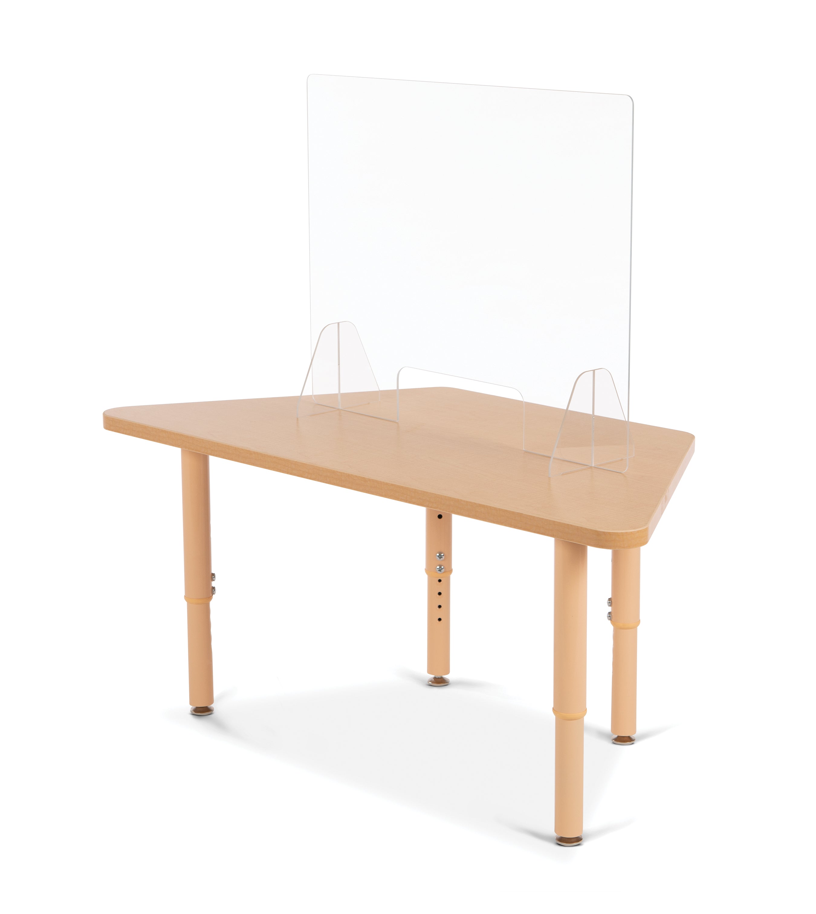 Jonti-Craft® See-Thru Table Divider Shields - 2 Station with Opening - 24" x 8" x 23.5"