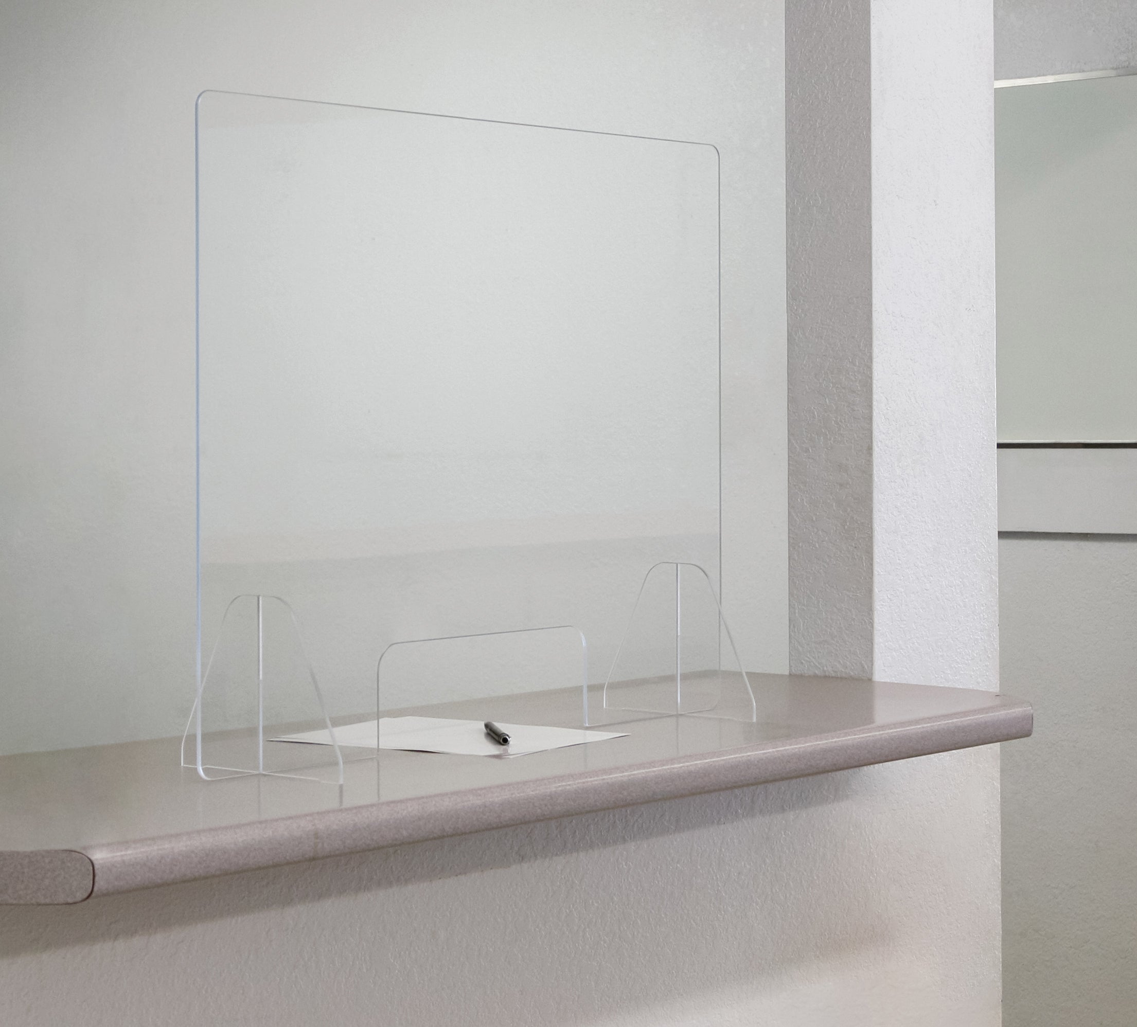 Jonti-Craft® See-Thru Table Divider Shields - 2 Station with Opening - 30" x 8" x 4"