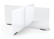 Jonti-Craft® See-Thru Table Divider Shields - 4 Station - 35.5" x 35.5" x 16"