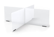 Jonti-Craft® See-Thru Table Divider Shields - 4 Station - 47.5" x 47.5" x 16"
