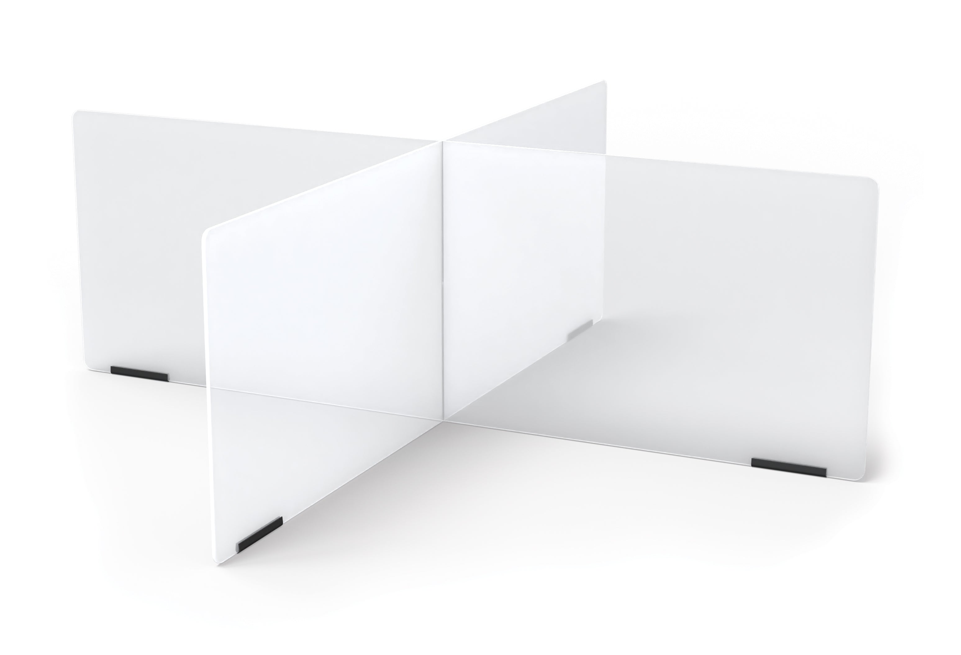 Jonti-Craft® See-Thru Table Divider Shields - 4 Station - 47.5" x 47.5" x 16"
