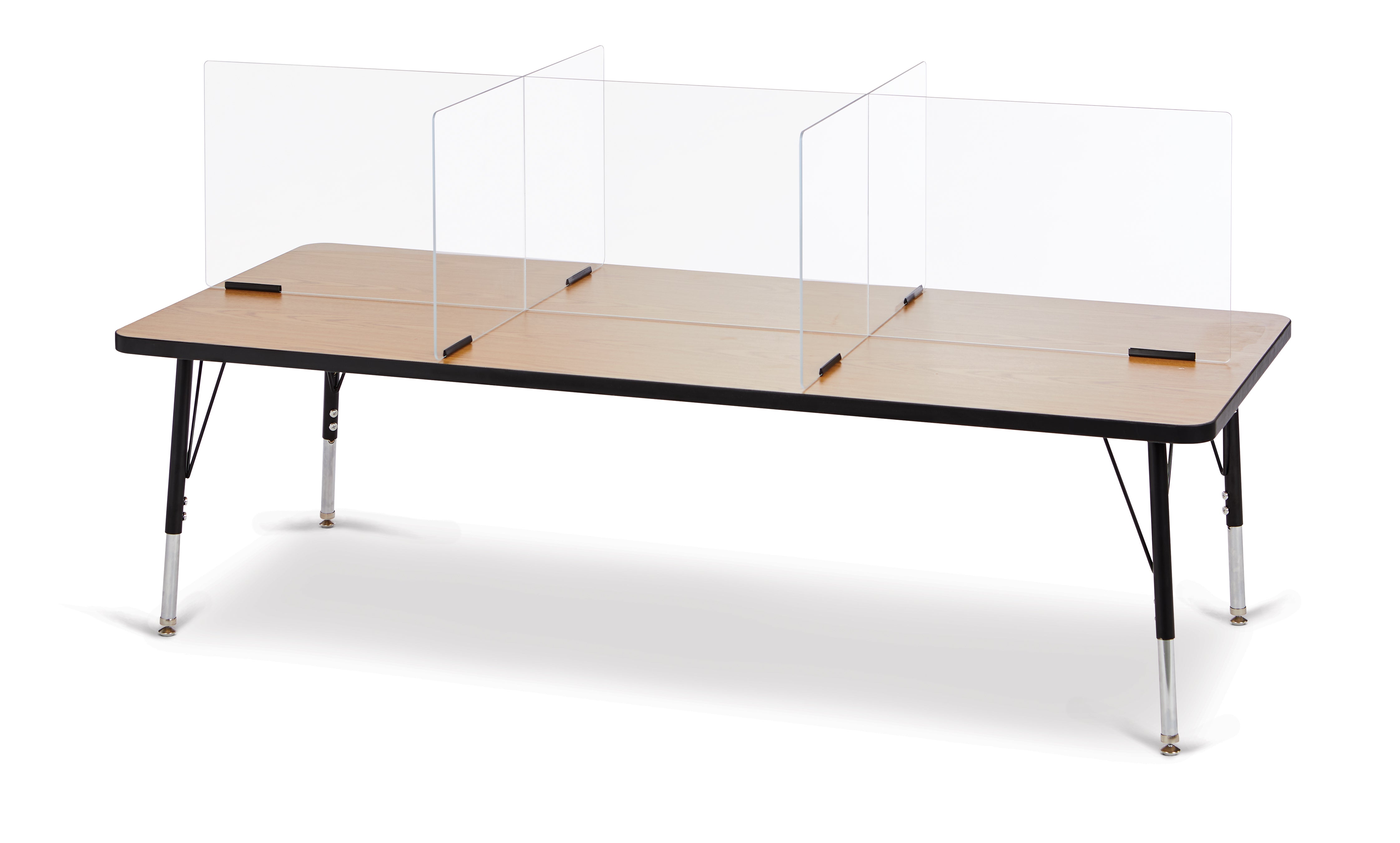 Jonti-Craft® See-Thru Table Divider Shields - 6 Station - 70.5" x 29.5" x 16"