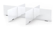 Jonti-Craft® See-Thru Table Divider Shields - 6 Station - 70.5" x 47.5" x 16"