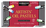 Sargent Art 22-2015 12-Count Large Oil Pastels 6.9 by 1.1-Cm