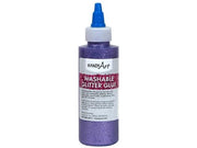Rock Paint & Handy Art RPC146040 8 Oz Washable Glitter Glue Handy Art  Violet