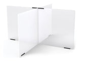 Jonti-Craft® See-Thru Table Divider Shields - 4 Station - 47.5" x 47.5" x 24"