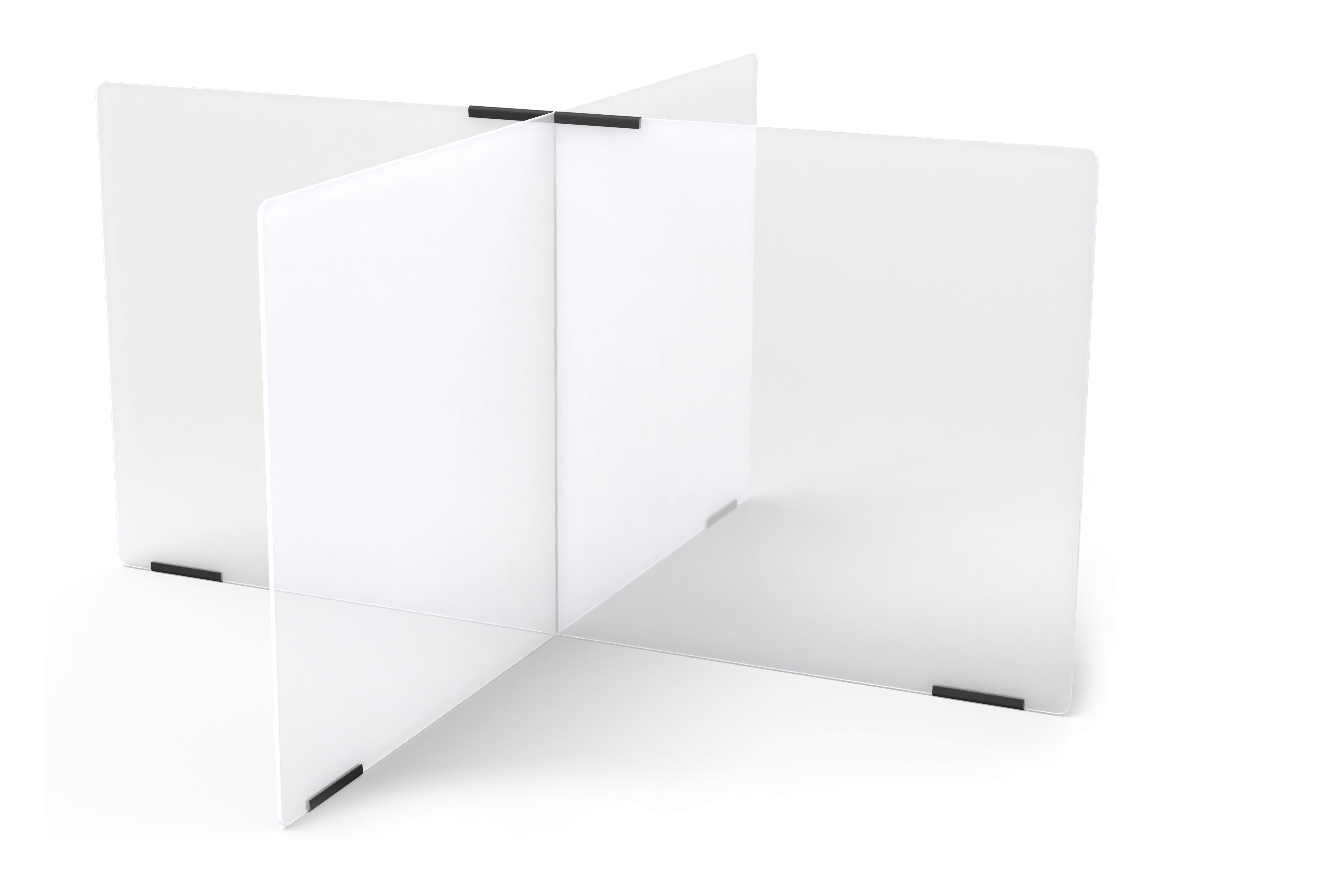Jonti-Craft® See-Thru Table Divider Shields - 4 Station - 47.5" x 47.5" x 24"