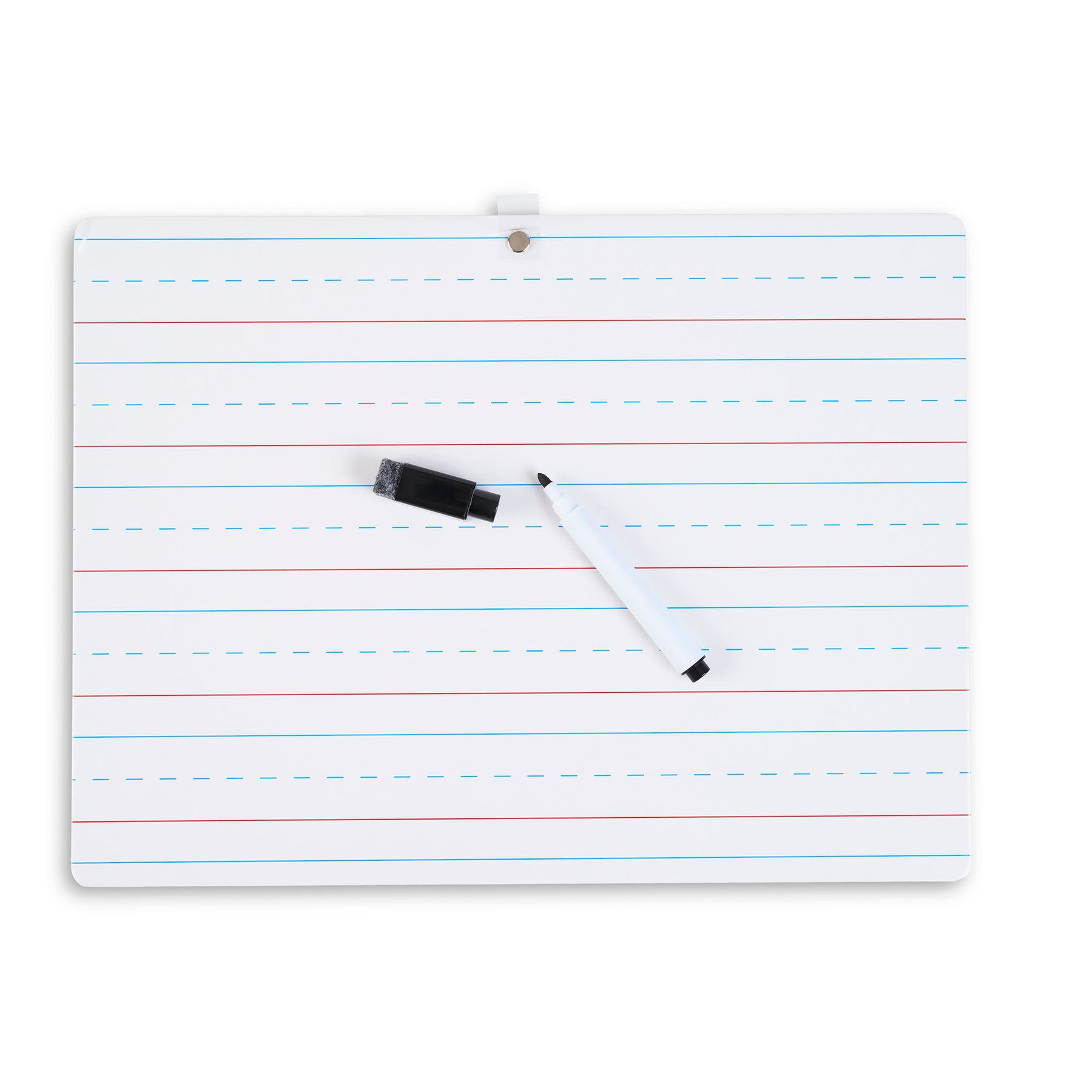 "My First" Dry Erase Board with Marker/Eraser, Two-Sided Plain/Lined, White, Pack of 12