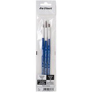FORTE Basic Student Brush, Synthetic, Acrylic, Assorted, 3 Brush Set