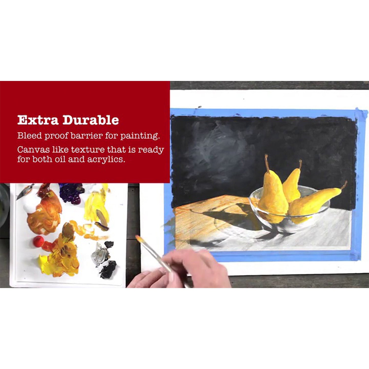 Artist Series Canva Canvas Pad, Foldover Binding, 10 Sheet, 16x20 inch, 1 Count