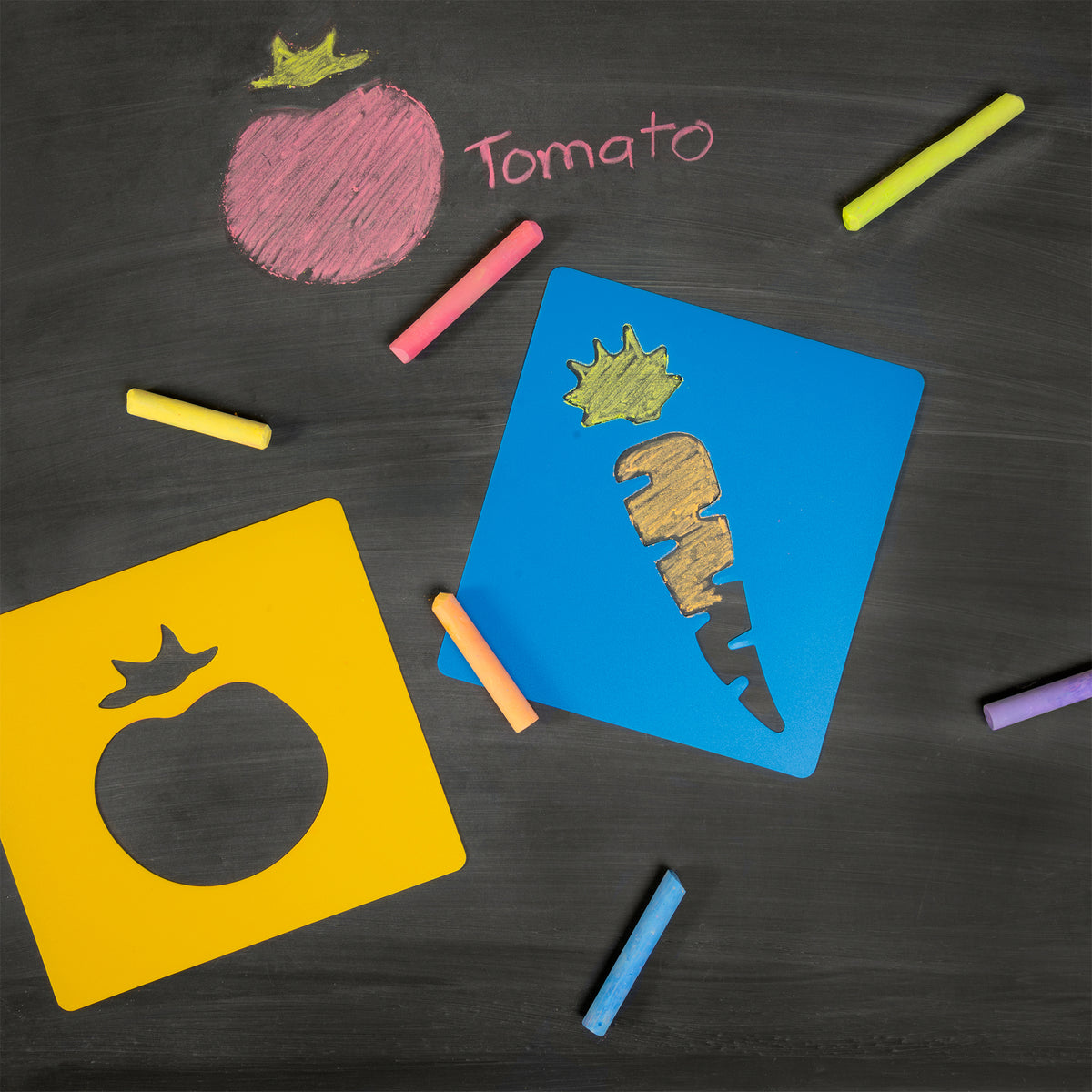(3 ST) VEGETABLE STENCILS