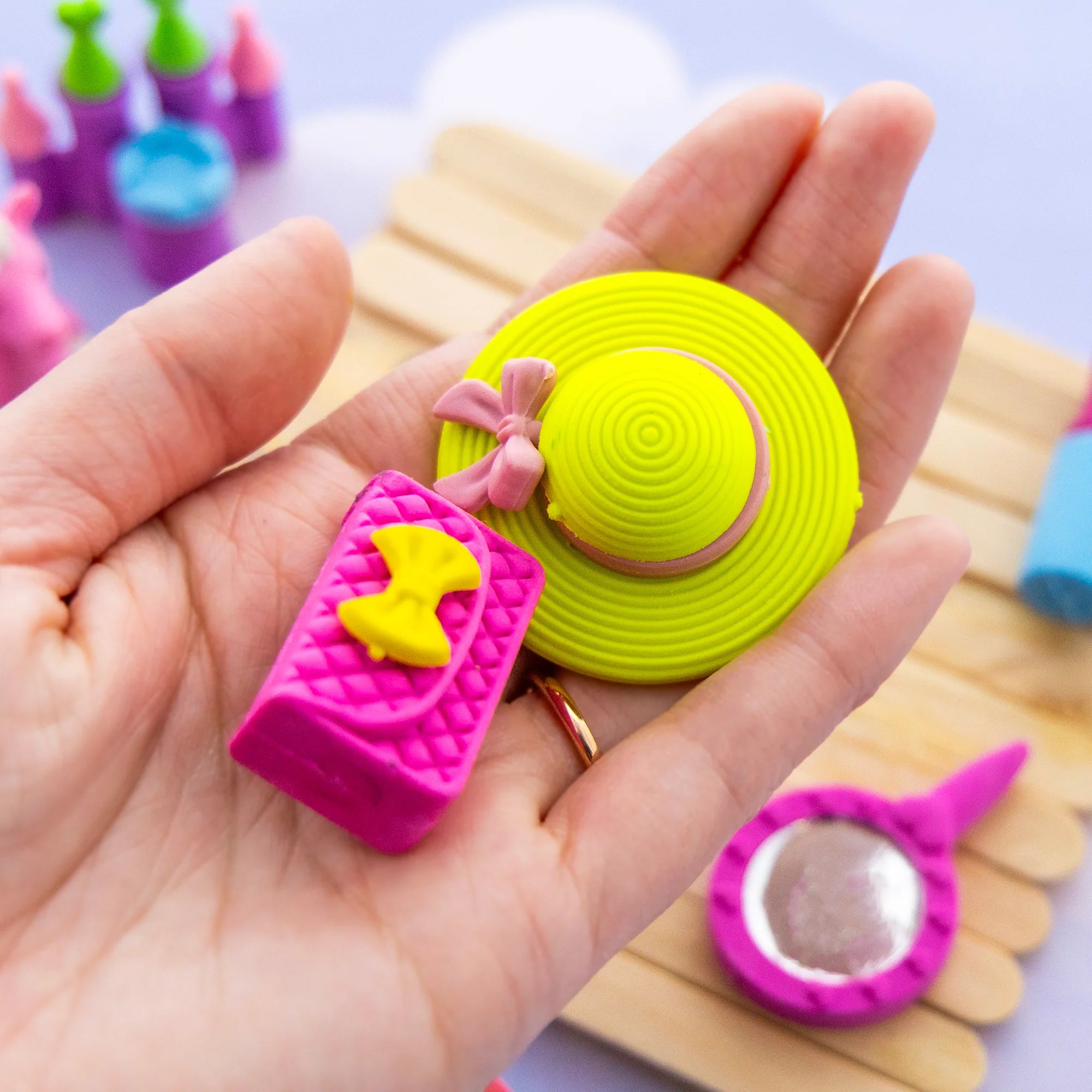 Princess Bash 3D Eraser Sets, 4 Per Set, 24 Sets