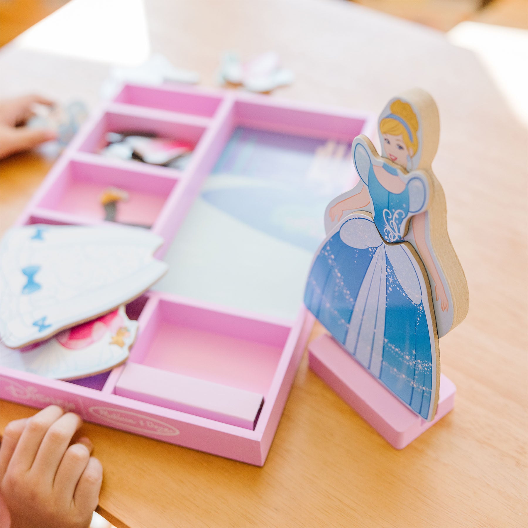 Disney Princess Cinderella Wooden Magnetic Dress-Up Play Set