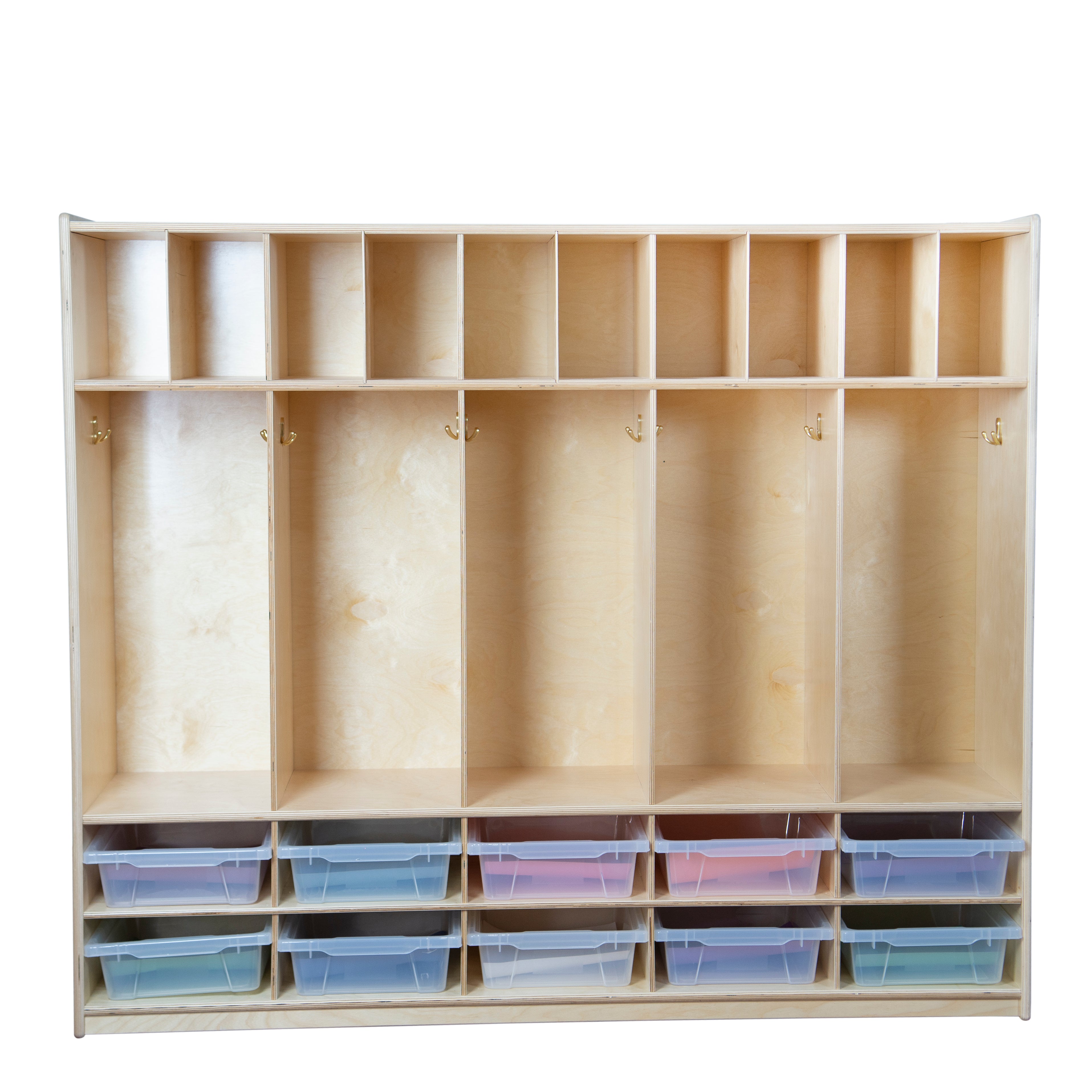 Locker and Communication Center with 10 Translucent Trays