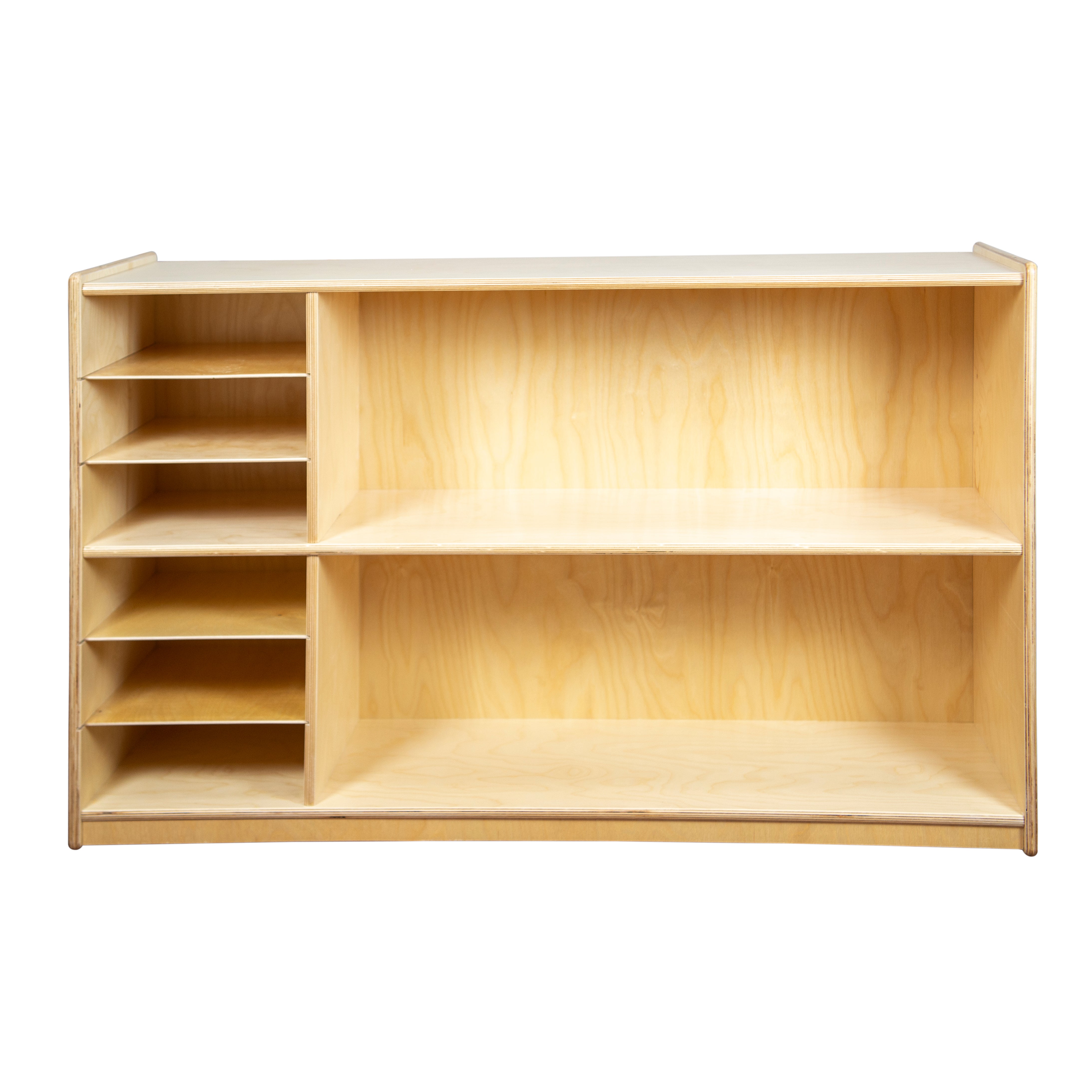 Shelf Storage with Translucent Trays