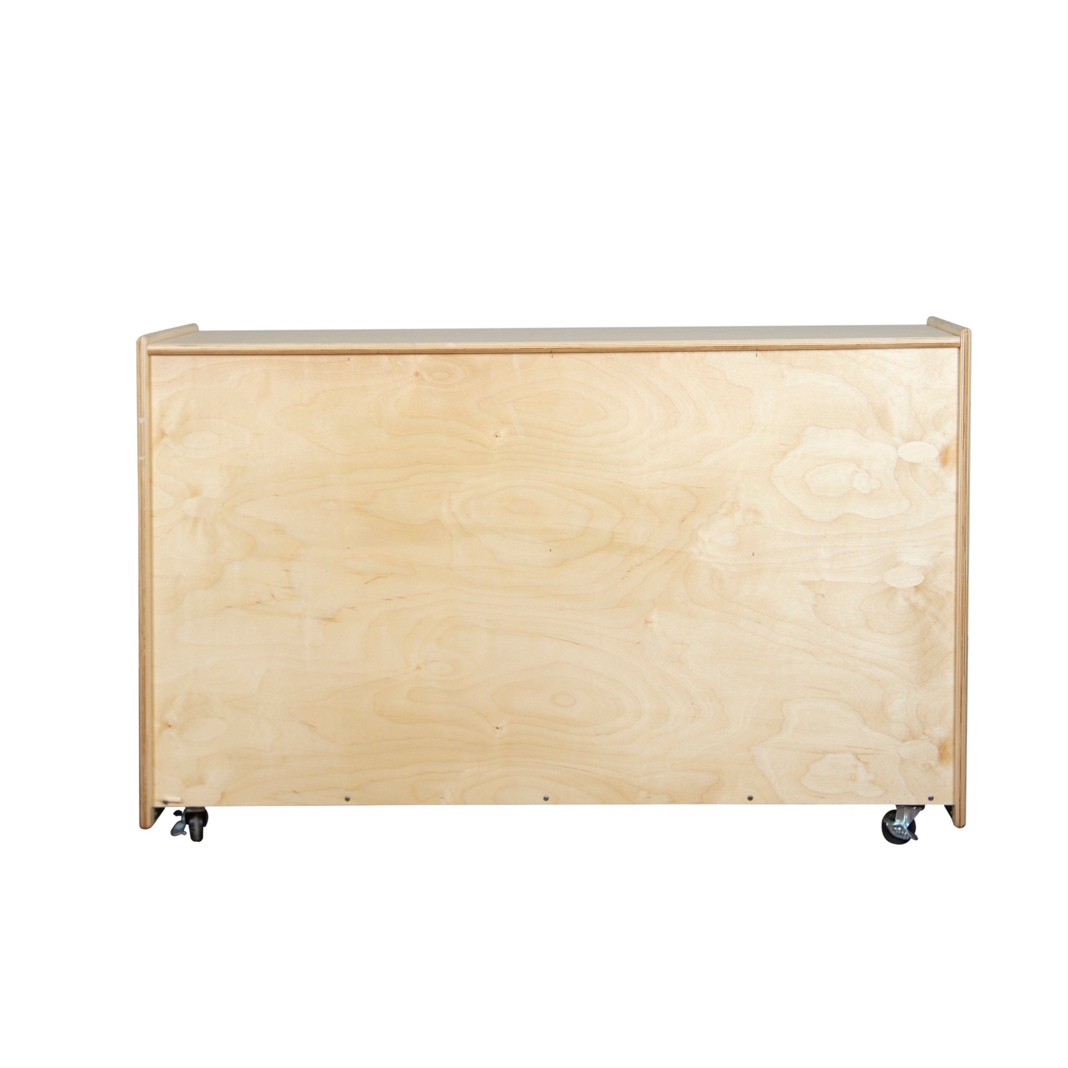 Shelf Storage with Translucent Trays