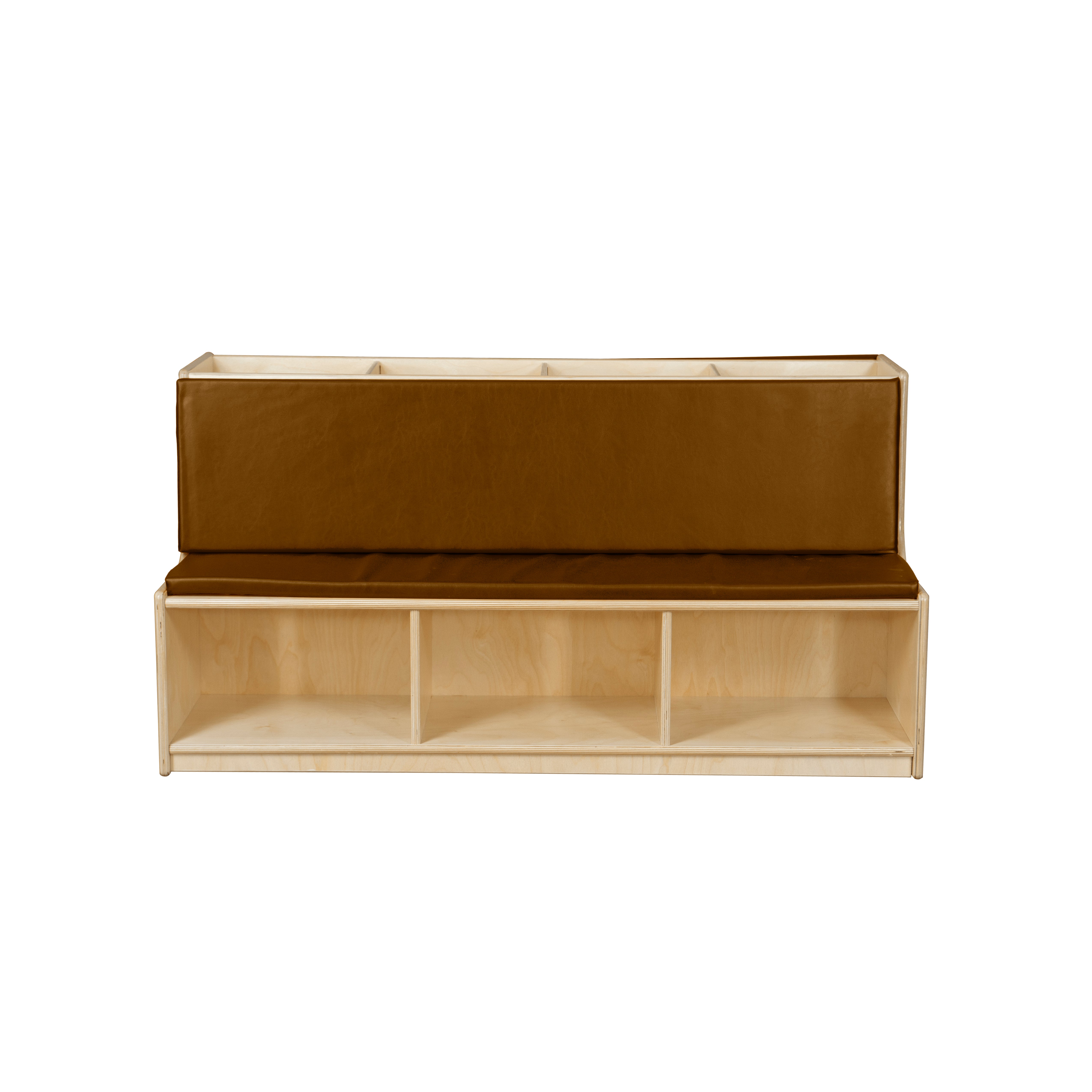 Read-A-Round Double-Sided Bench with Brown Cushions
