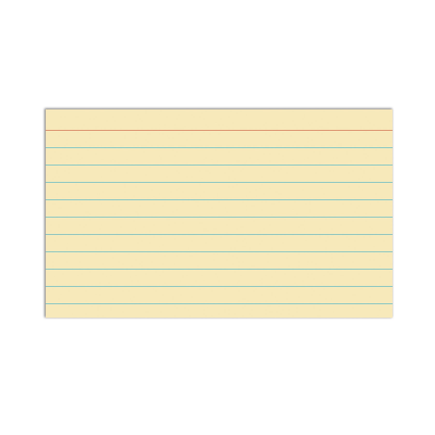 Index Cards, 3" x 5", Assorted Colors, Ruled, Pack of 100
